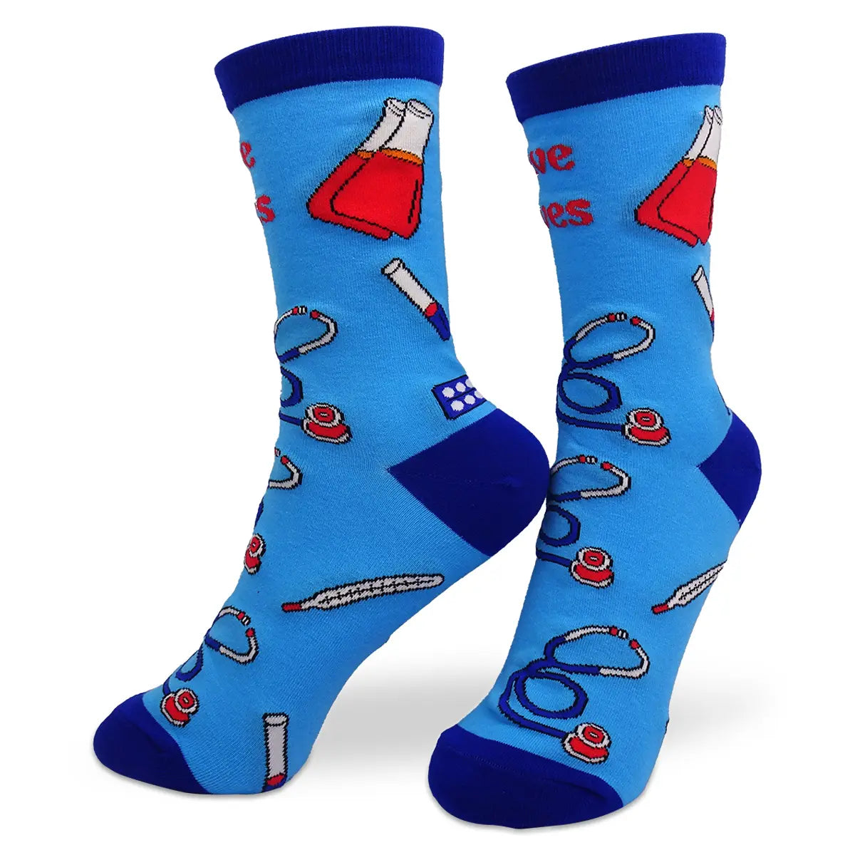 Lustige Medizin Motiv Socken Labor