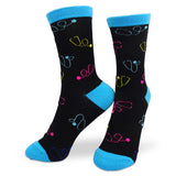 Lustige Medizin Motiv Socken Bunte Stethoskope 
