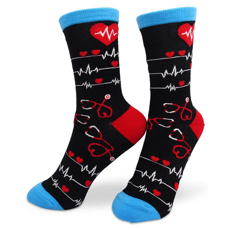 Lustige Medizin Motiv Socken Cardio Care 