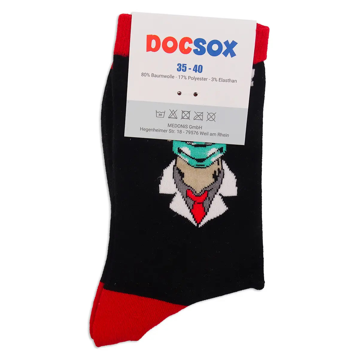 Lustige Medizin Motiv Socken Doktor Hero 