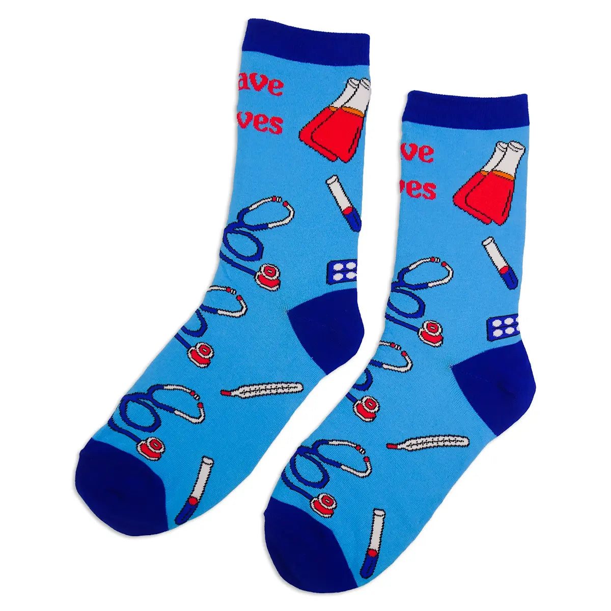 Lustige Medizin Motiv Socken Labor 