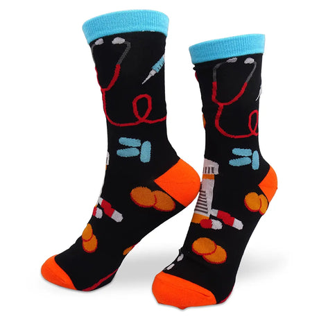Lustige Medizin Motiv Socken Pharma Feet 