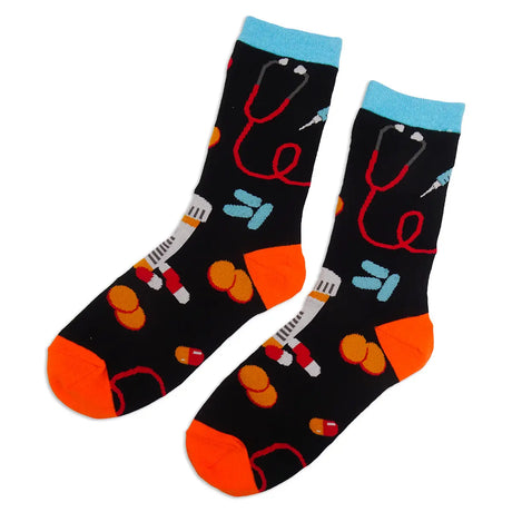 Lustige Medizin Motiv Socken Pharma Feet 
