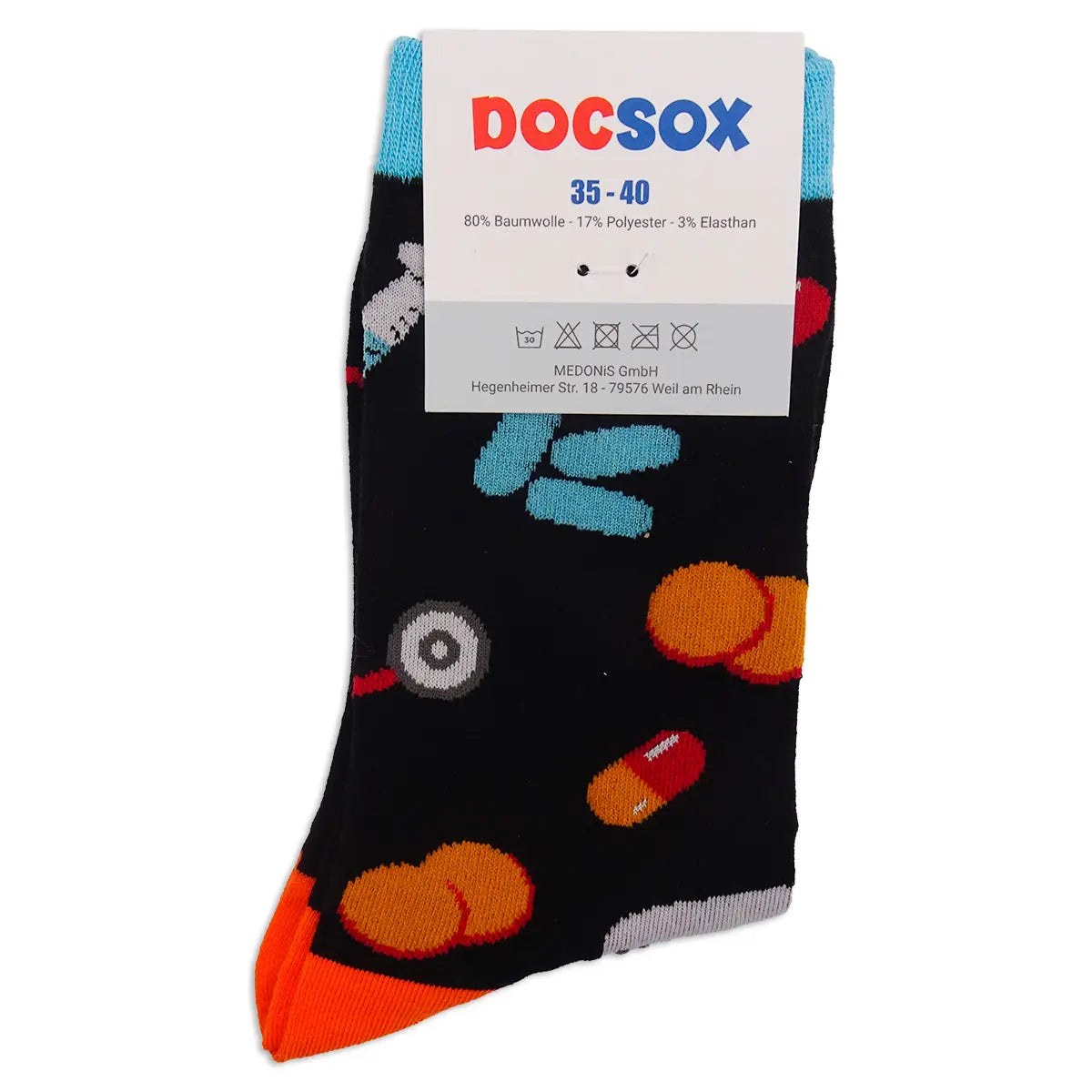Lustige Medizin Motiv Socken Pharma Feet 