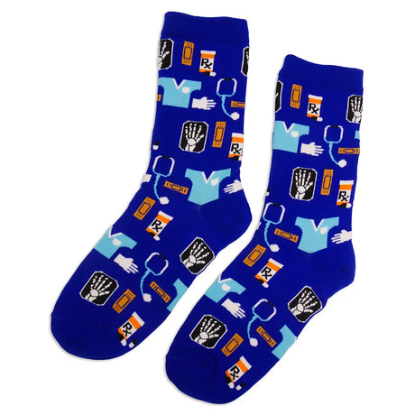 Lustige Medizin Motiv Socken Radiologie 