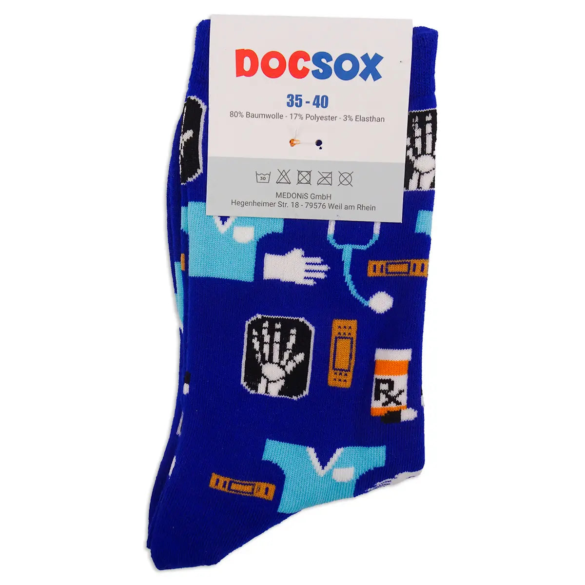 Lustige Medizin Motiv Socken Radiologie 