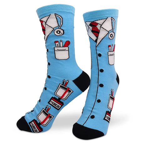 Lustige Medizin Motiv Socken Suits and Stethos 