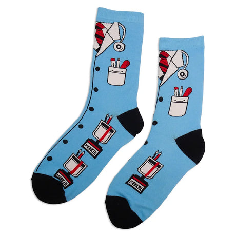 Lustige Medizin Motiv Socken Suits and Stethos 