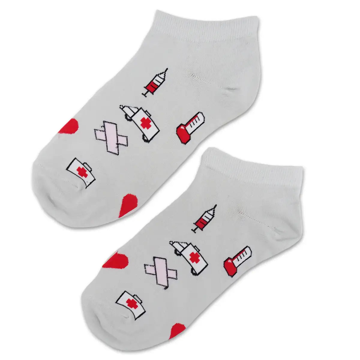 Lustige Medizin Sneaker Socken mit buntem Arzt Motiv Notarzt