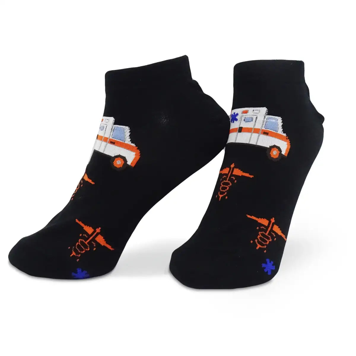 Lustige Medizin Sneaker Socken mit buntem Arzt Motiv Lifeguard