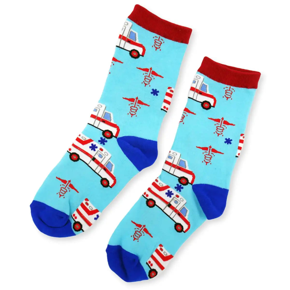 Lustige Medizin Socken mit buntem Arzt Motiv Life Guard - Bequeme und Farbenfrohe Strümpfe