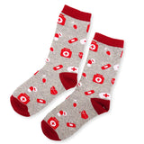 Lustige Medizin Socken mit buntem Arzt Motiv Emergency - Bequeme und Farbenfrohe Strümpfe