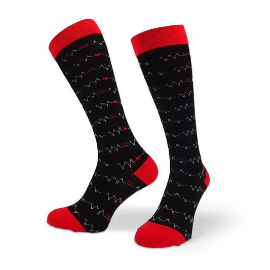 Bunte Kompressionsstrümpfe mit Medizin Motiv Medi Passion - Lustige Socken für Mediziner und Ärzte