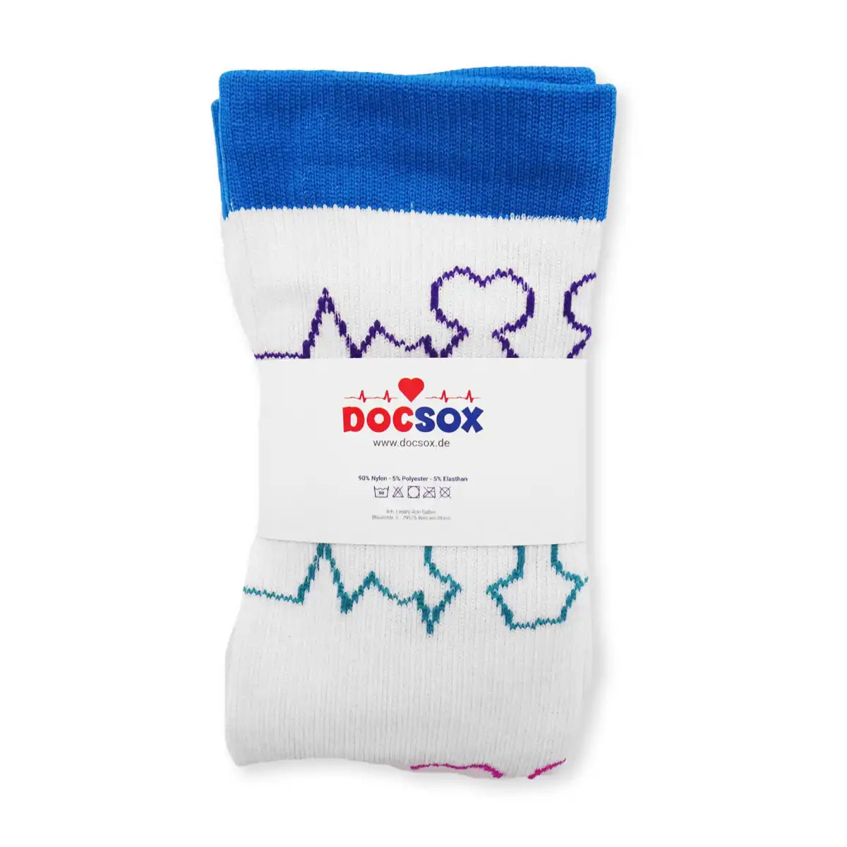 Bunte Kompressionsstrümpfe mit Medizin Motiv Healthcare - Lustige Socken für Mediziner und Ärzte